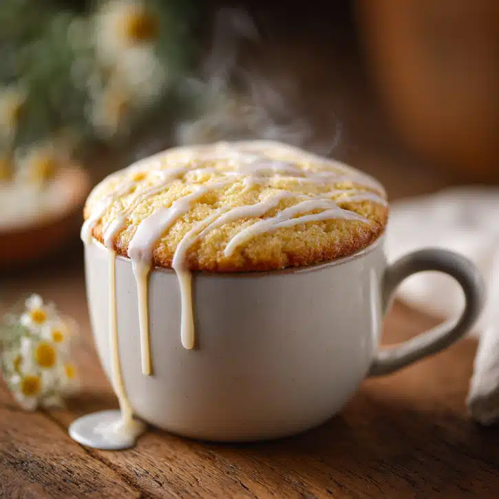 Single-Serve Vanilla Mug Cake with Milk: Cozy, Quick, and Full of Love