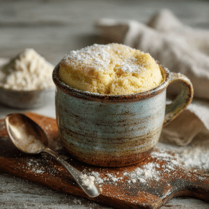 Vanilla Mug Cake Without Eggs