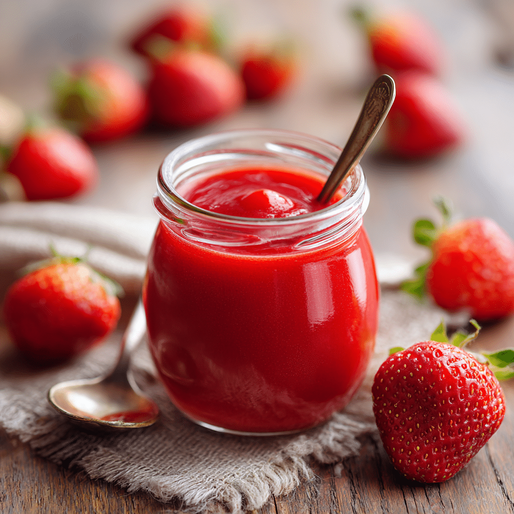 Smooth Strawberry Purée Without Sugar – Naturally Sweet & Refreshing