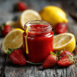 Strawberry Purée with Lemon Juice