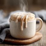 Soft Vanilla Mug Cake in 2 Minutes