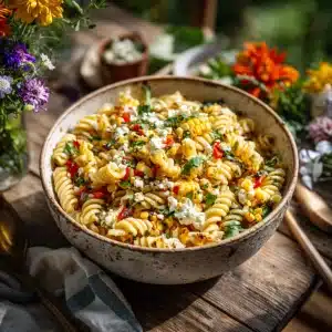 Street Corn Pasta Salad for Spring Potlucks