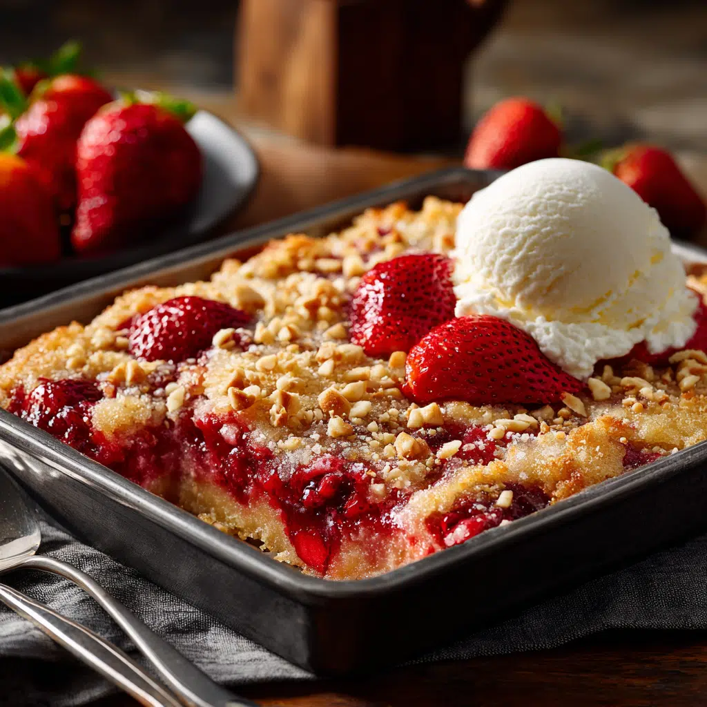 Strawberry Dump Sheet Cake Dessert