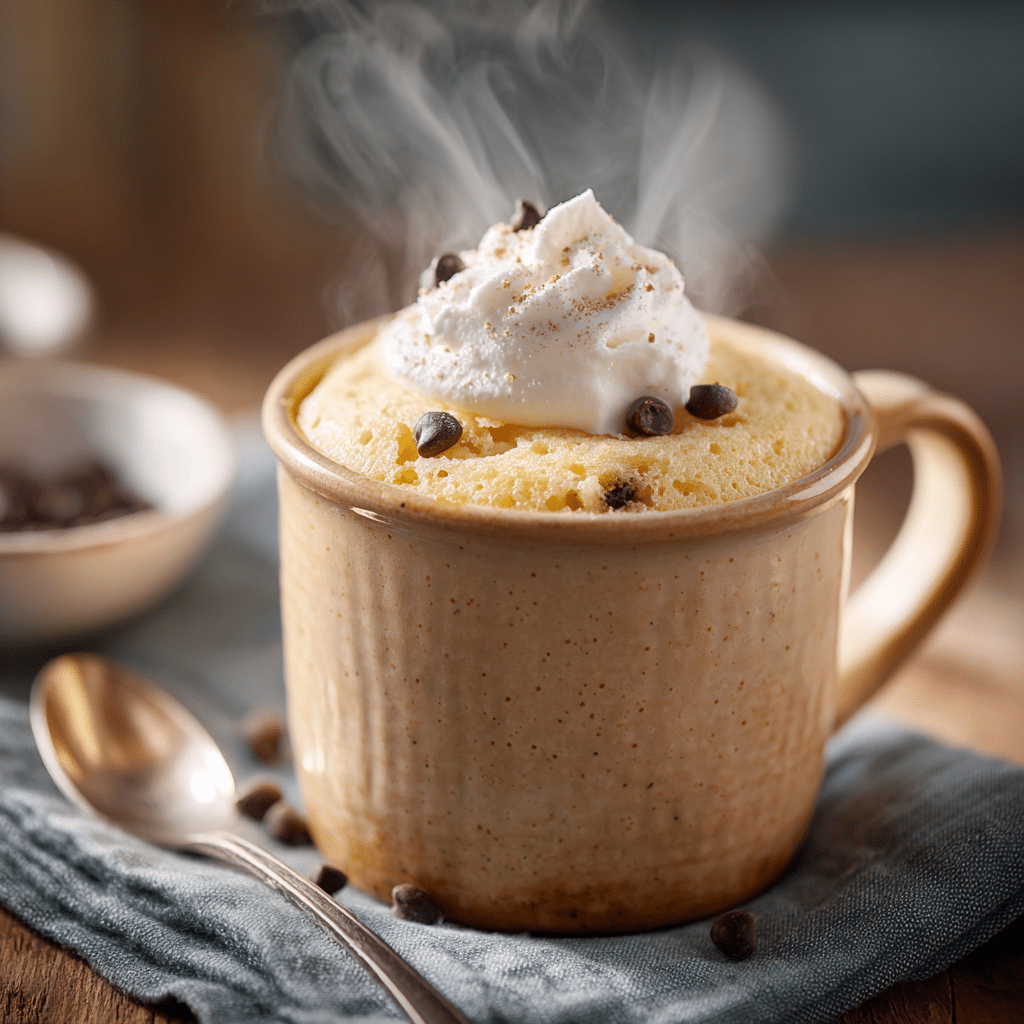 Vanilla Mug Cake Without Oven