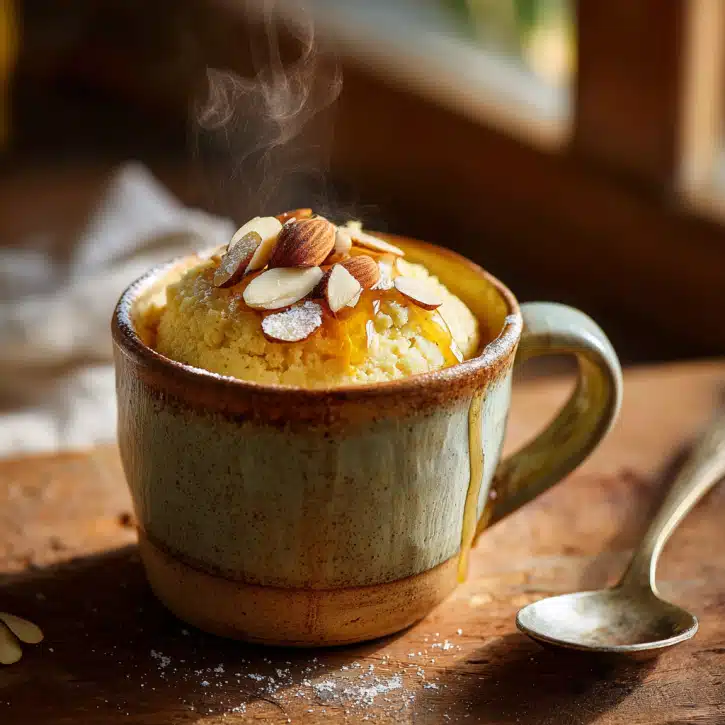 Vanilla Mug Cake with Almond Flour