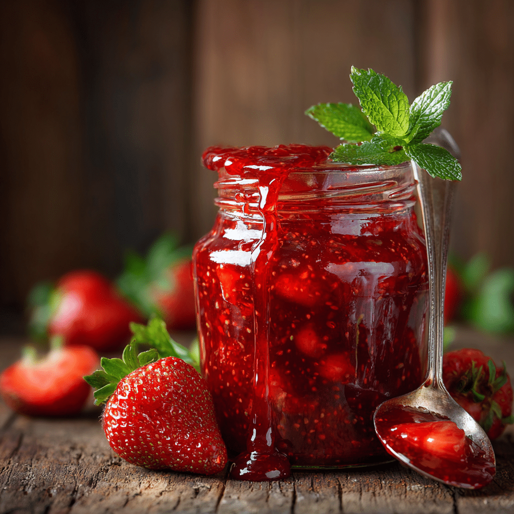 Chunky Strawberry Compote for Desserts: