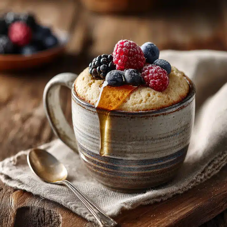 Naturally Sweetened Vanilla Mug Cake