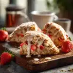 Flaky Strawberry Scones