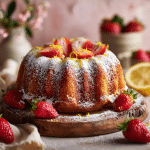 Fresh Strawberry Lemon Bundt Cake