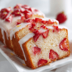 Frozen Strawberry Pound Cake