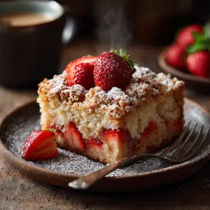 Gluten Free Strawberry Coffee Cake