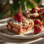 Gluten Free Strawberry Shortcake Bars