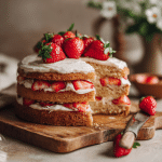 Gluten Free Vegan Strawberry Cake
