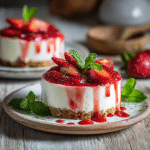 No-Bake Strawberry Cheesecake