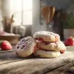 Soft Strawberry Sugar Cookies