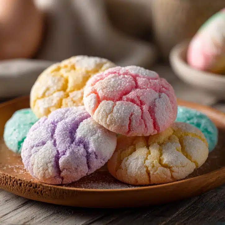 Springtime Crinkle Cookies