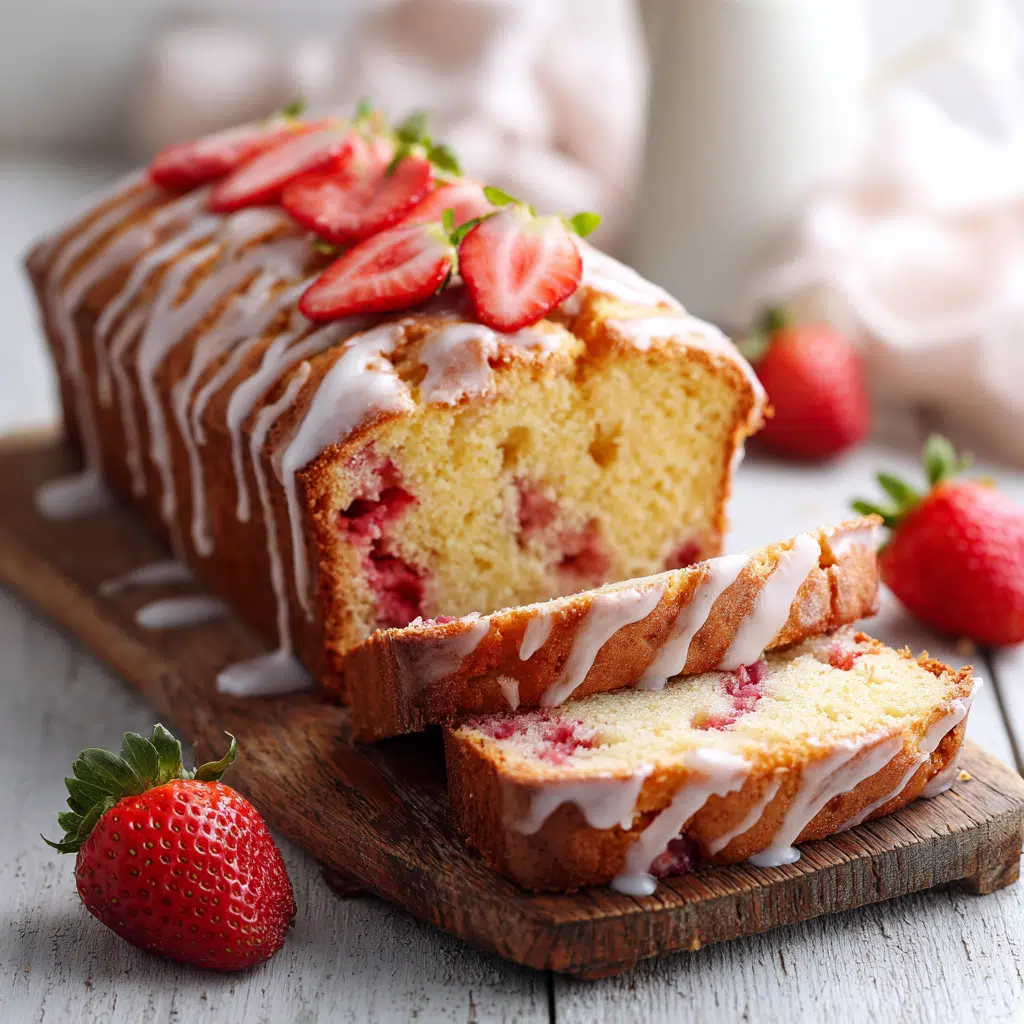 Strawberry Buttermilk Pound Cake