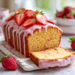 Strawberry Glazed Pound Cake