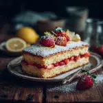 Strawberry Lemon Butter Cake