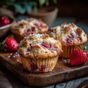 Strawberry Pound Cake Muffins