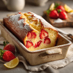 Strawberry Pound Cake in Loaf Pan