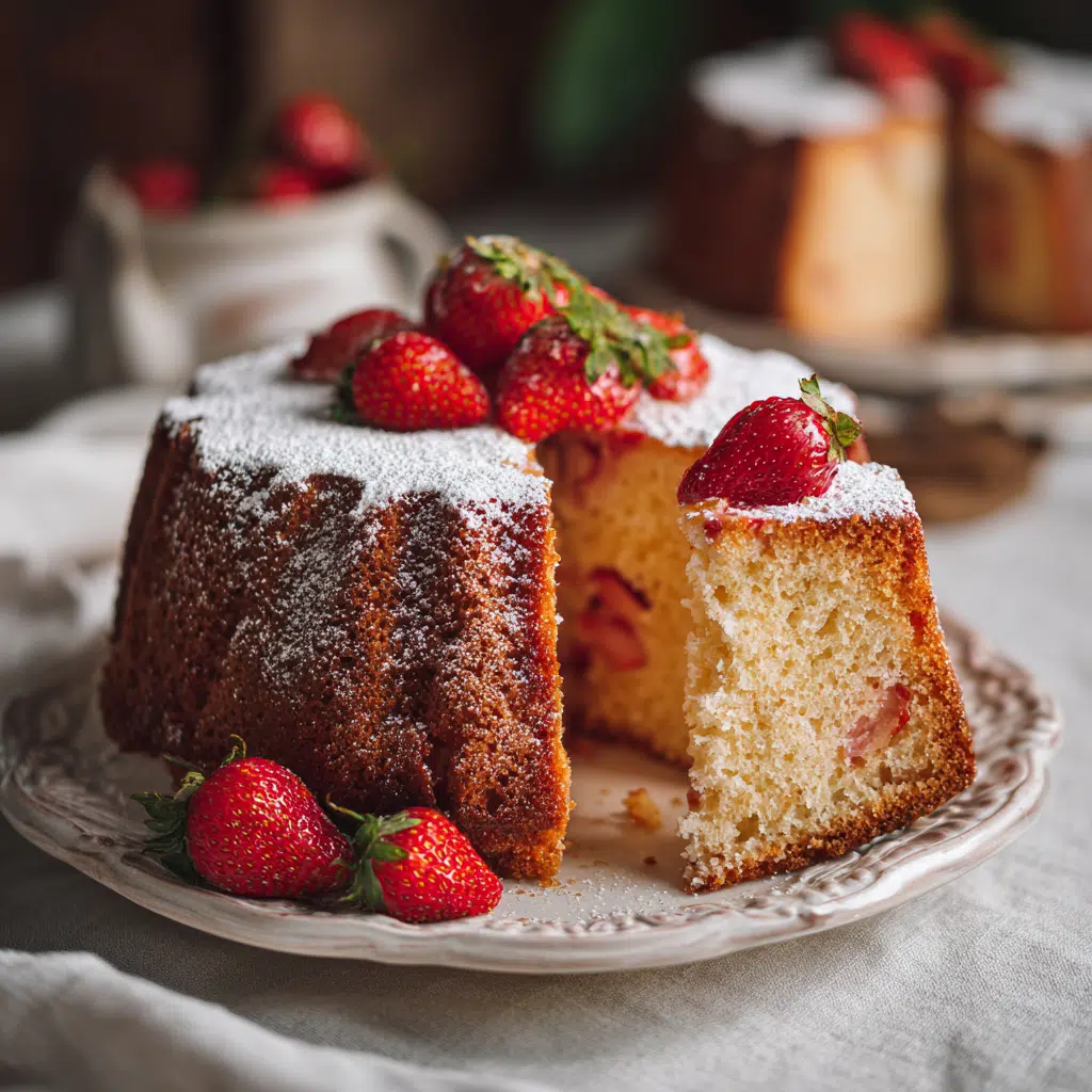Strawberry Shortcake Pound Cake