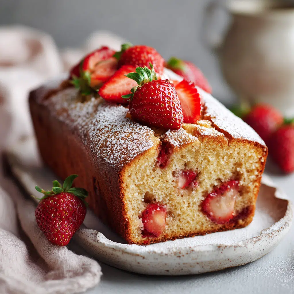 Strawberry Vanilla Bean Pound Cake