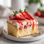 Strawberry Cheesecake Poke Cake