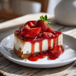 Strawberry Cheesecake Using Strawberry Sauce