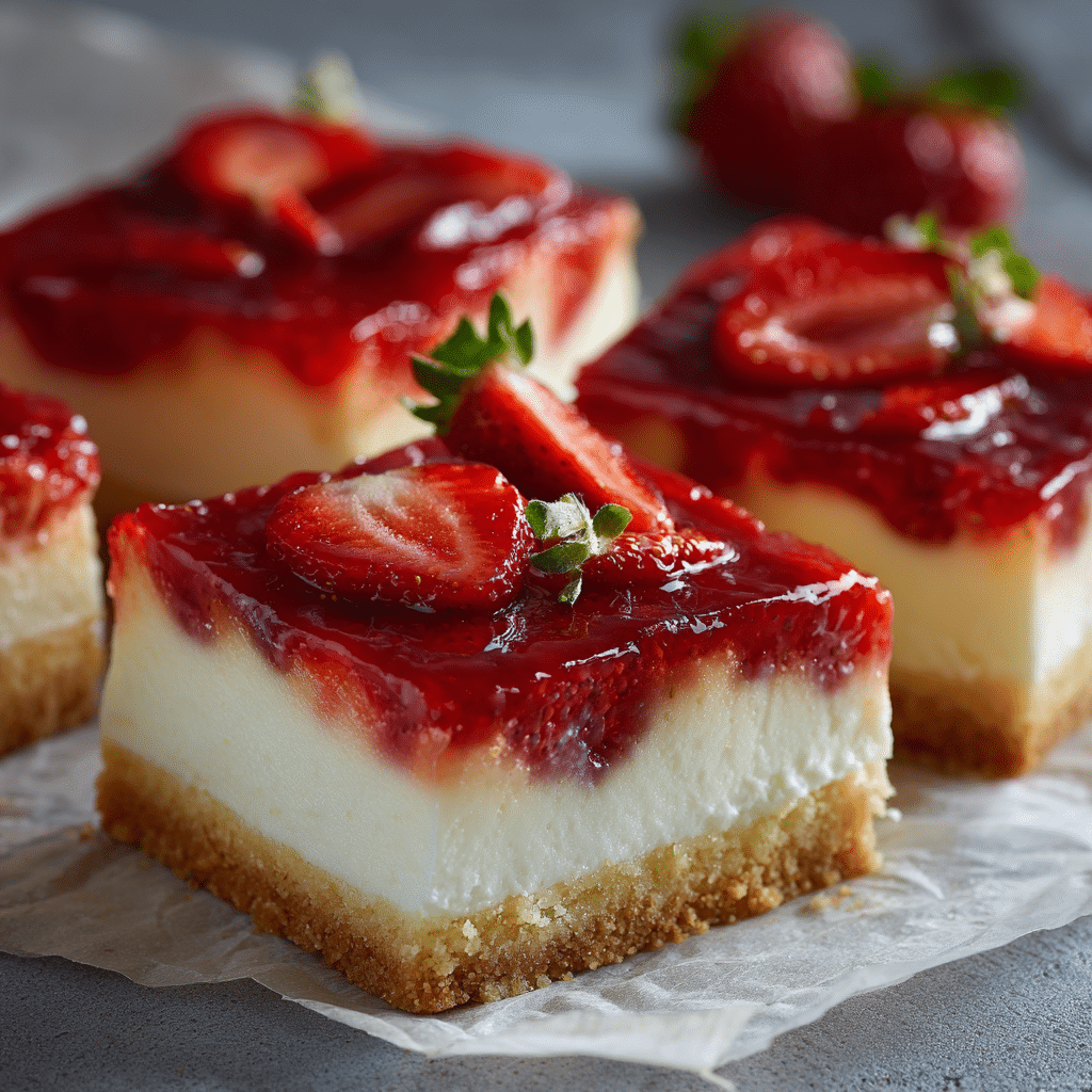 Strawberry Cheesecake Tray Bake