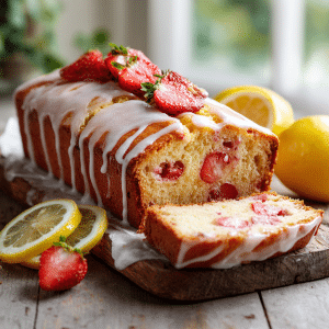 Strawberry Lemon Pound Cake