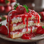 Strawberry Purée Cake Filling Sweet, Luscious, and Full of Love