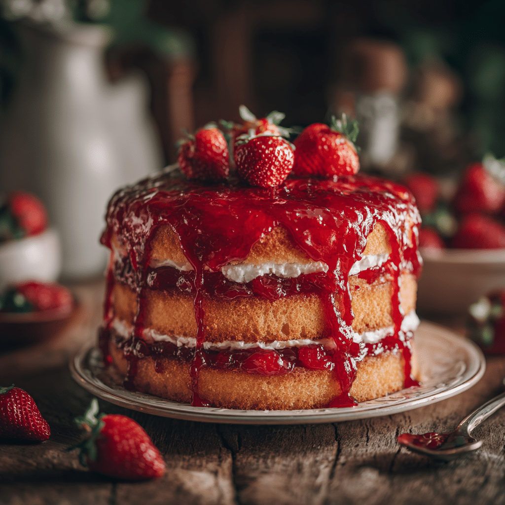 Thick Strawberry Compote for Layer Cakes