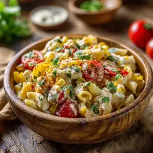 Vegan Street Corn Pasta Salad
