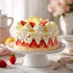 Strawberry Lemon Chiffon Cake