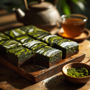 Quick 5-Ingredient Matcha Brownies