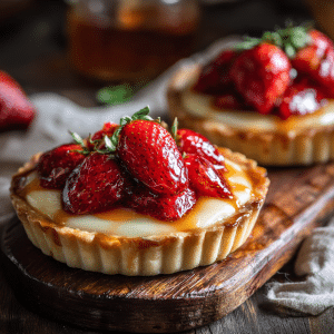 Strawberry Tart with Custard