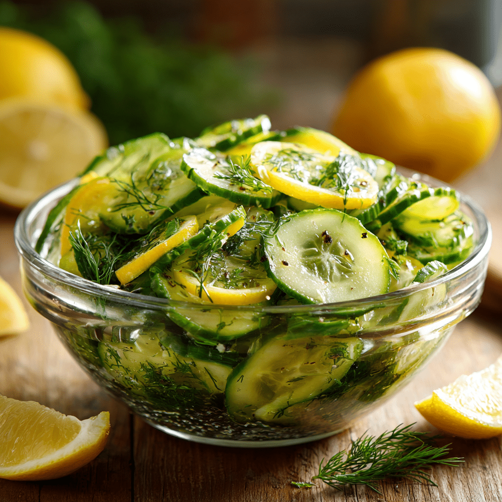 Lemon Dill Cucumber Salad