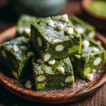 Matcha Mochi Brownies with White Chocolate