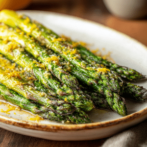 Quick Roasted Asparagus with Parmesan