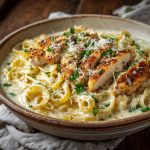 Cheesy Chicken Alfredo Pasta