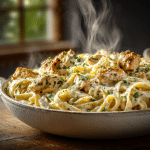 One Pot Chicken Alfredo Pasta