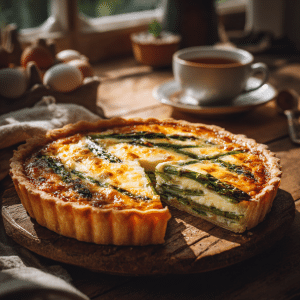 Cheesy Asparagus Quiche