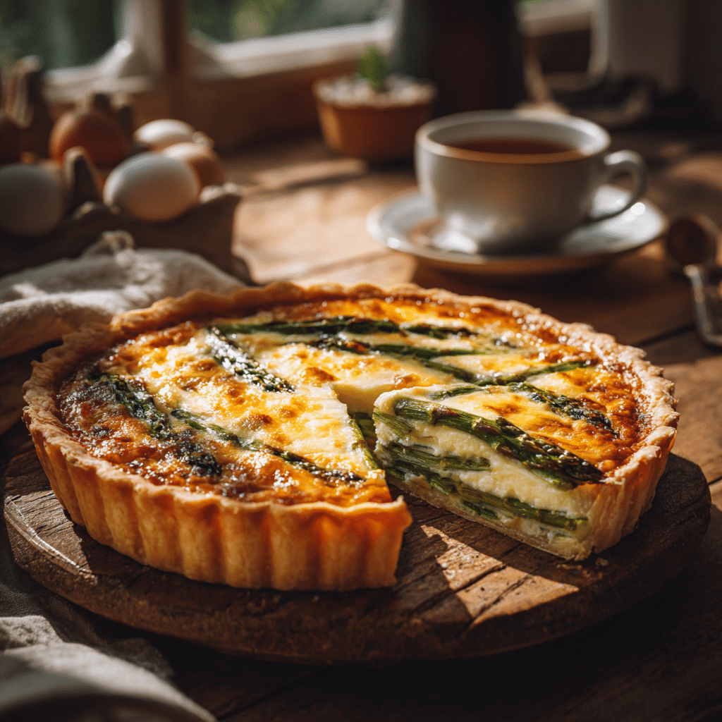 Cheesy Asparagus Quiche