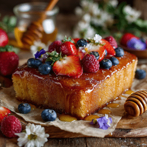 Honey Vanilla Sheet Cake