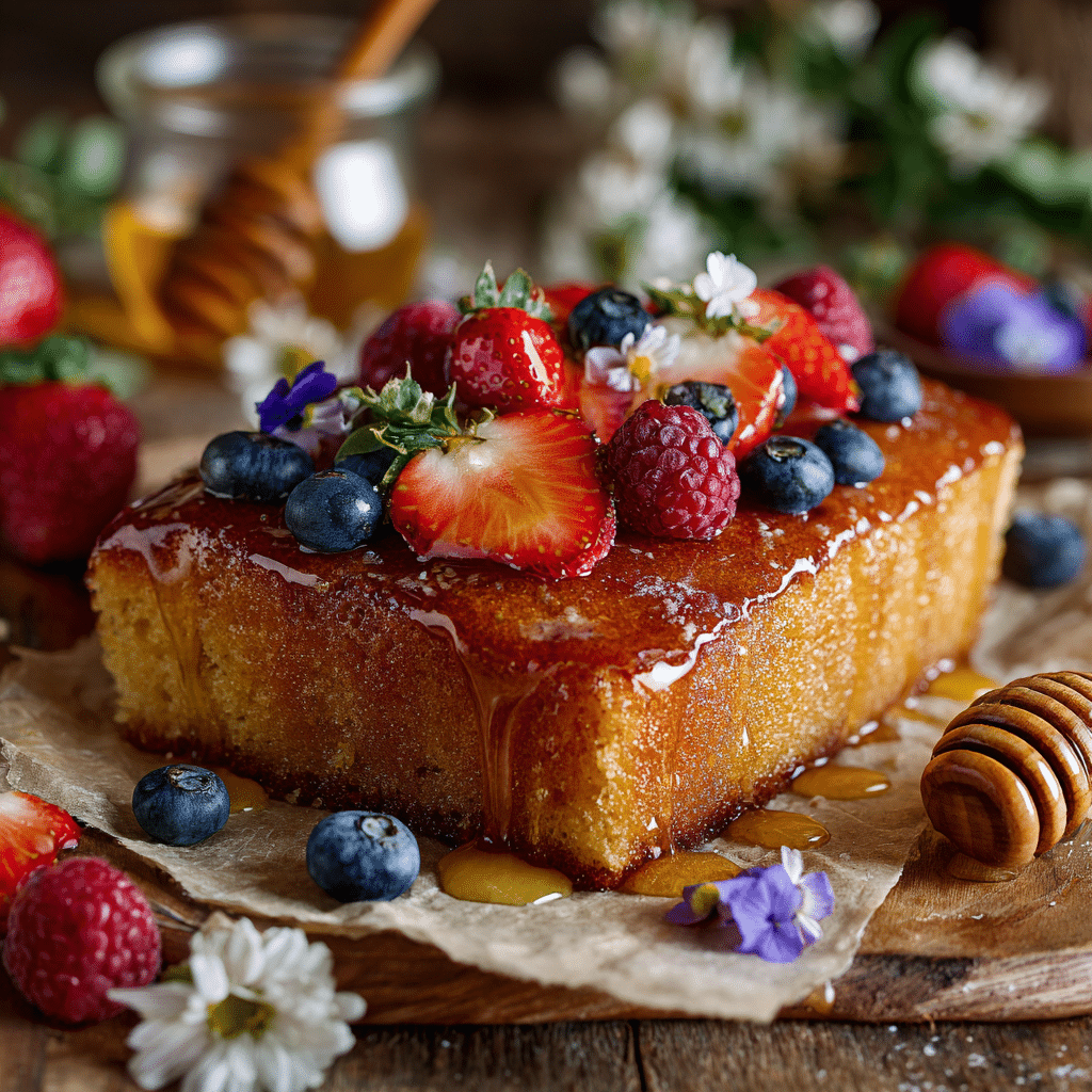 Honey Vanilla Sheet Cake