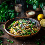 Easy Asparagus Mushroom Pasta