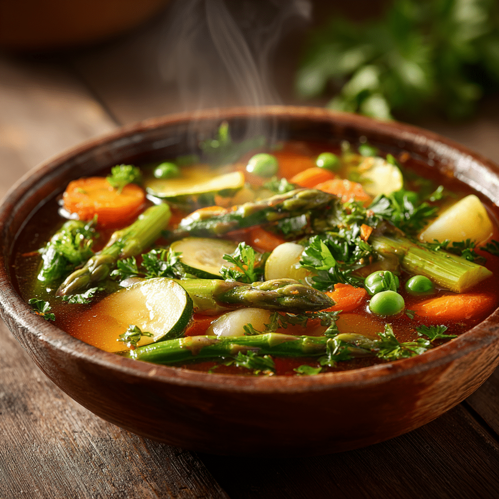 Homemade Spring Vegetable Soup