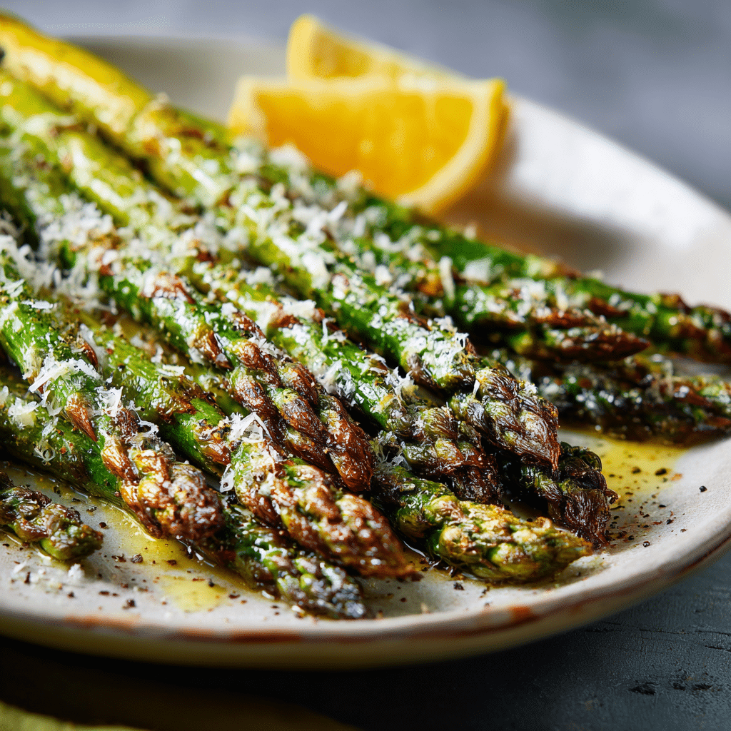 Oven Roasted Asparagus with Parmesan