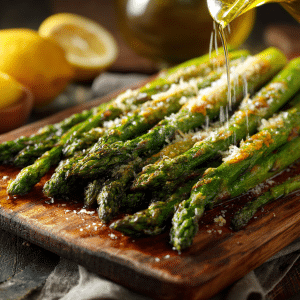 Easy Roasted Asparagus with Parmesan